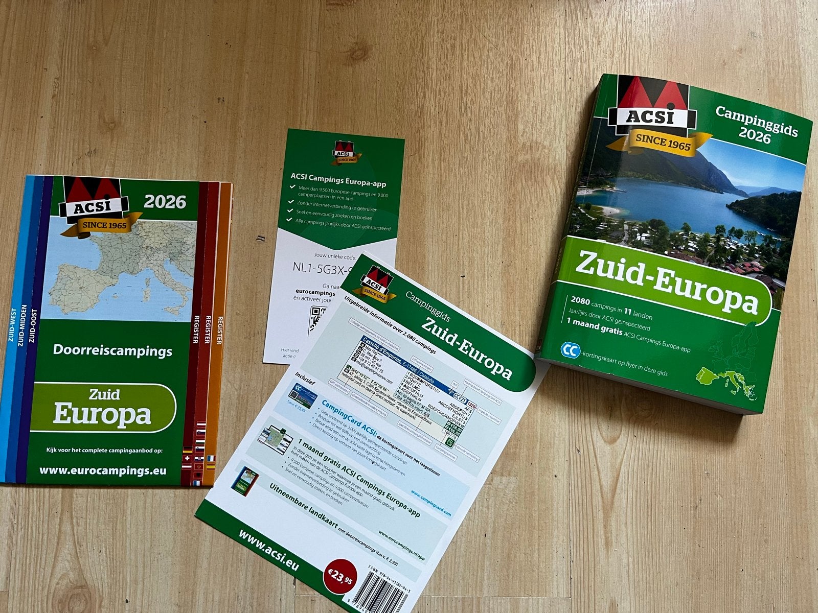 ACSI Campinggids Zuid-Europa 2026 + 1 maand gratis app, Overige merken, Europa, Nieuw, Ophalen of Verzenden