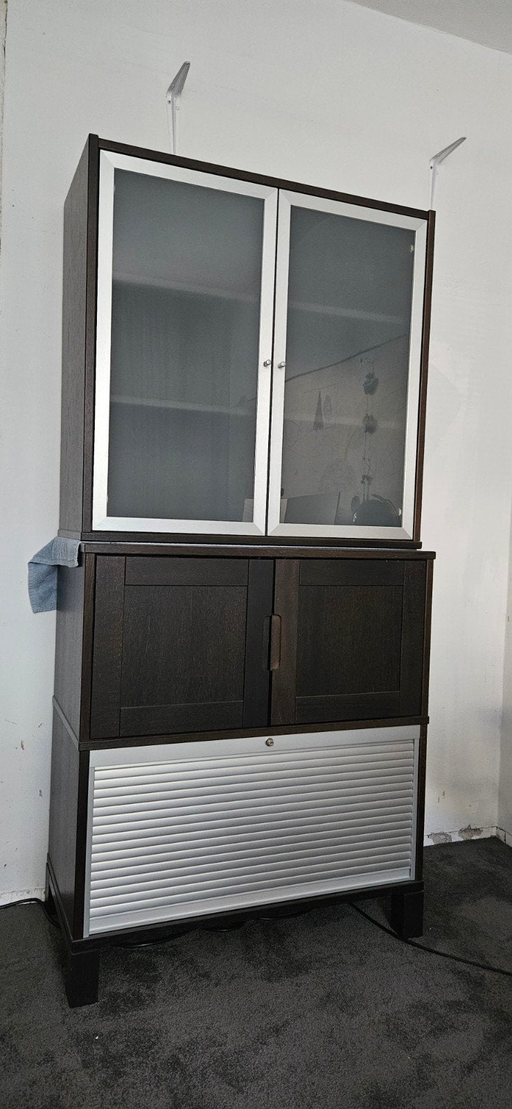 Ikea kast, staand en hangend deel, Ophalen, Gebruikt, 50 tot 100 cm, Minder dan 100 cm