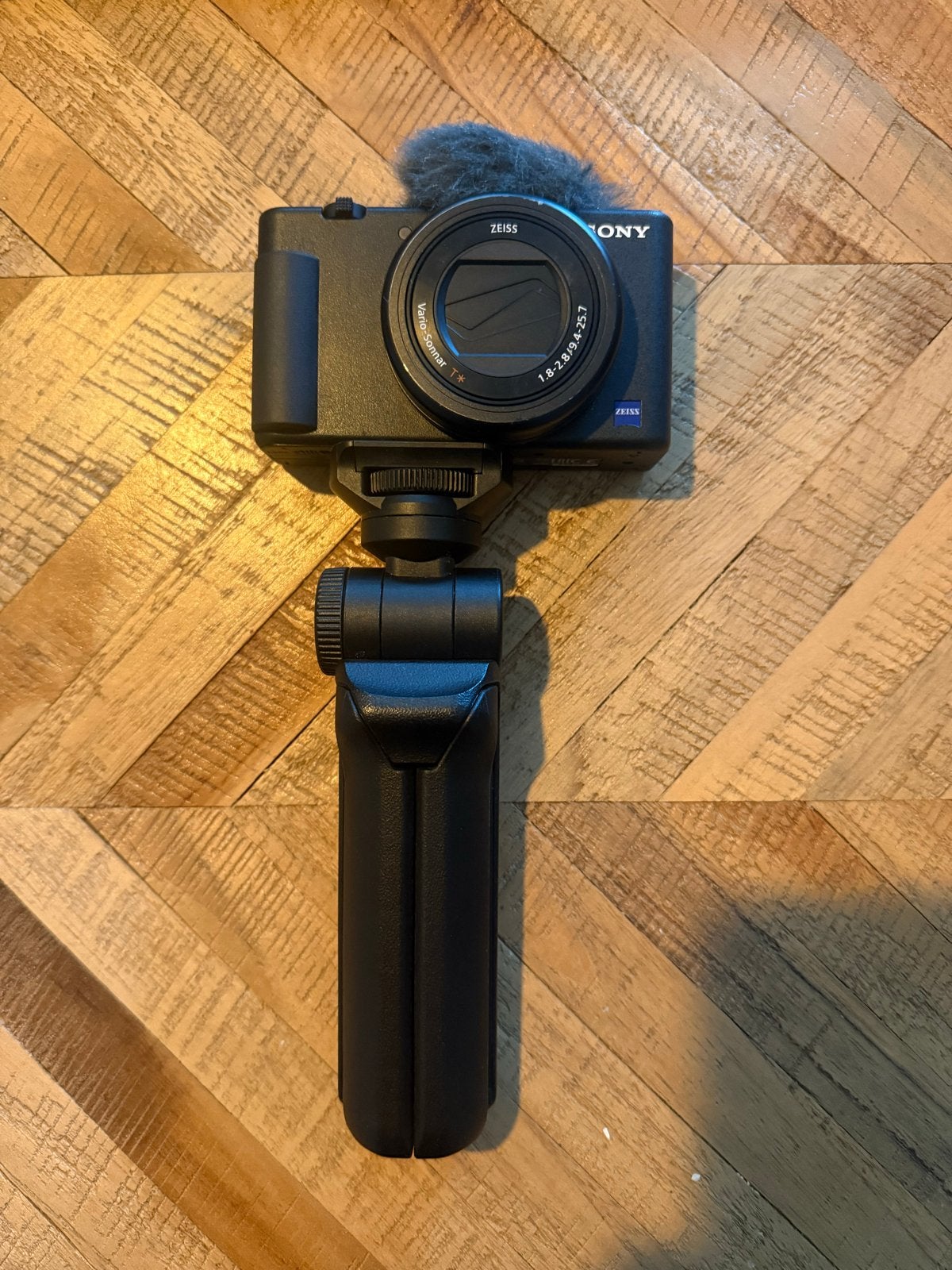 Sony ZV-1F Vlogging Camera met statief en Microfoon, Overige soorten, Zo goed als nieuw, Sony, Externe microfoon