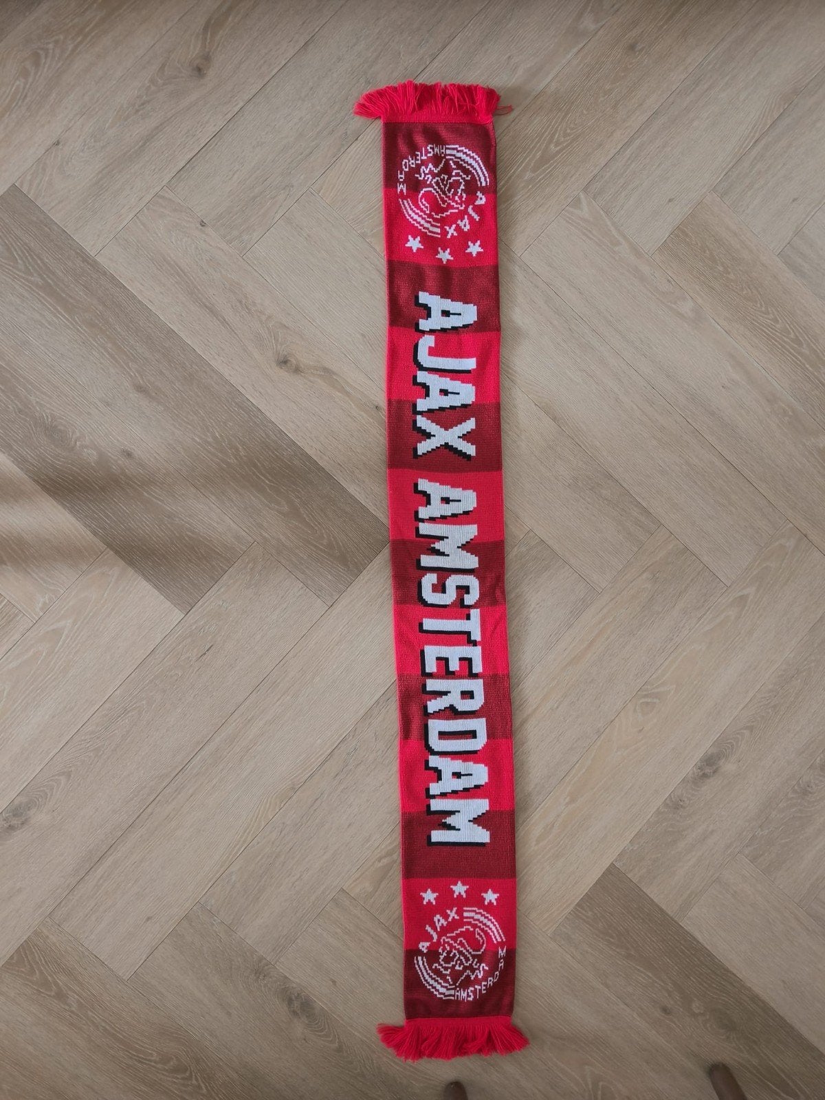 Ajax Amsterdam sjaal - Rood/Wit, Ophalen of Verzenden, Zo goed als nieuw
