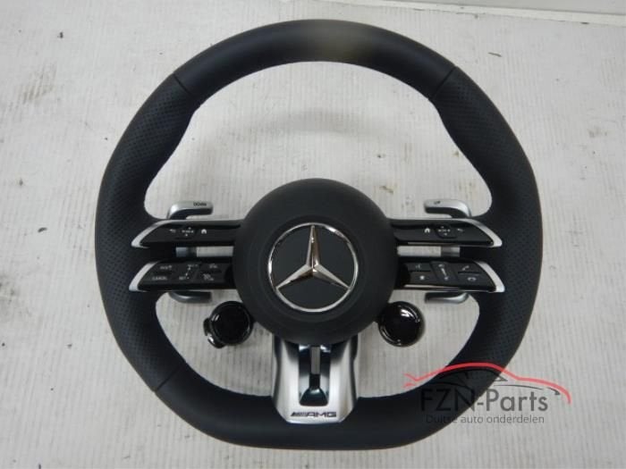 Mercedes-Benz C63 E63 W206 W213 AMG Stuur Leer MF+F1+Airbag, Auto-onderdelen, Ophalen of Verzenden, Gebruikt