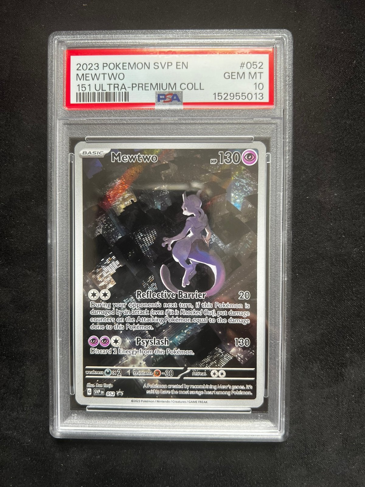 Mewtwo promo 151 PSA 10, Ophalen of Verzenden, Zo goed als nieuw