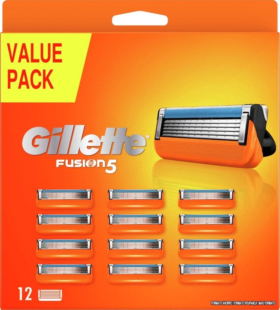 Gillette Fusion5 Scheermesjes 12 Stuks, Ophalen, Nieuw, Gehele gezicht