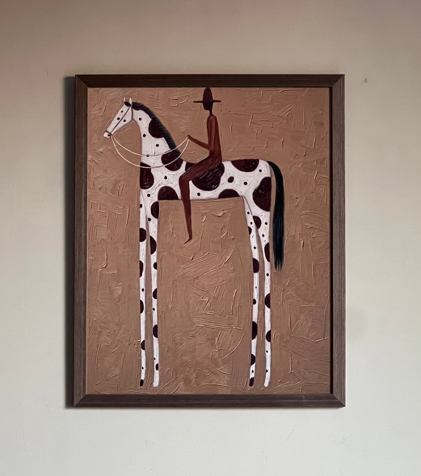 Kunstprint op poster | ruiter & paard | 40x50cm | excl lijst, Ophalen of Verzenden, Nieuw, Minder dan 50 cm, Foto of Poster
