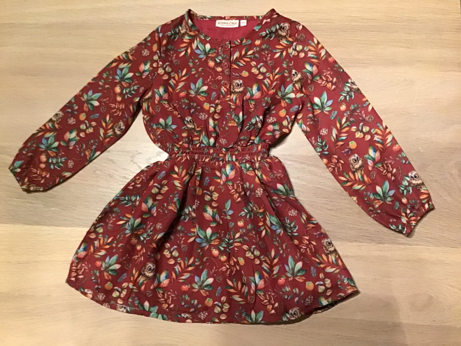 Someone jurk maat 104 met uiltjes, Ophalen of Verzenden, Gebruikt, Meisje, Jurk of Rok
