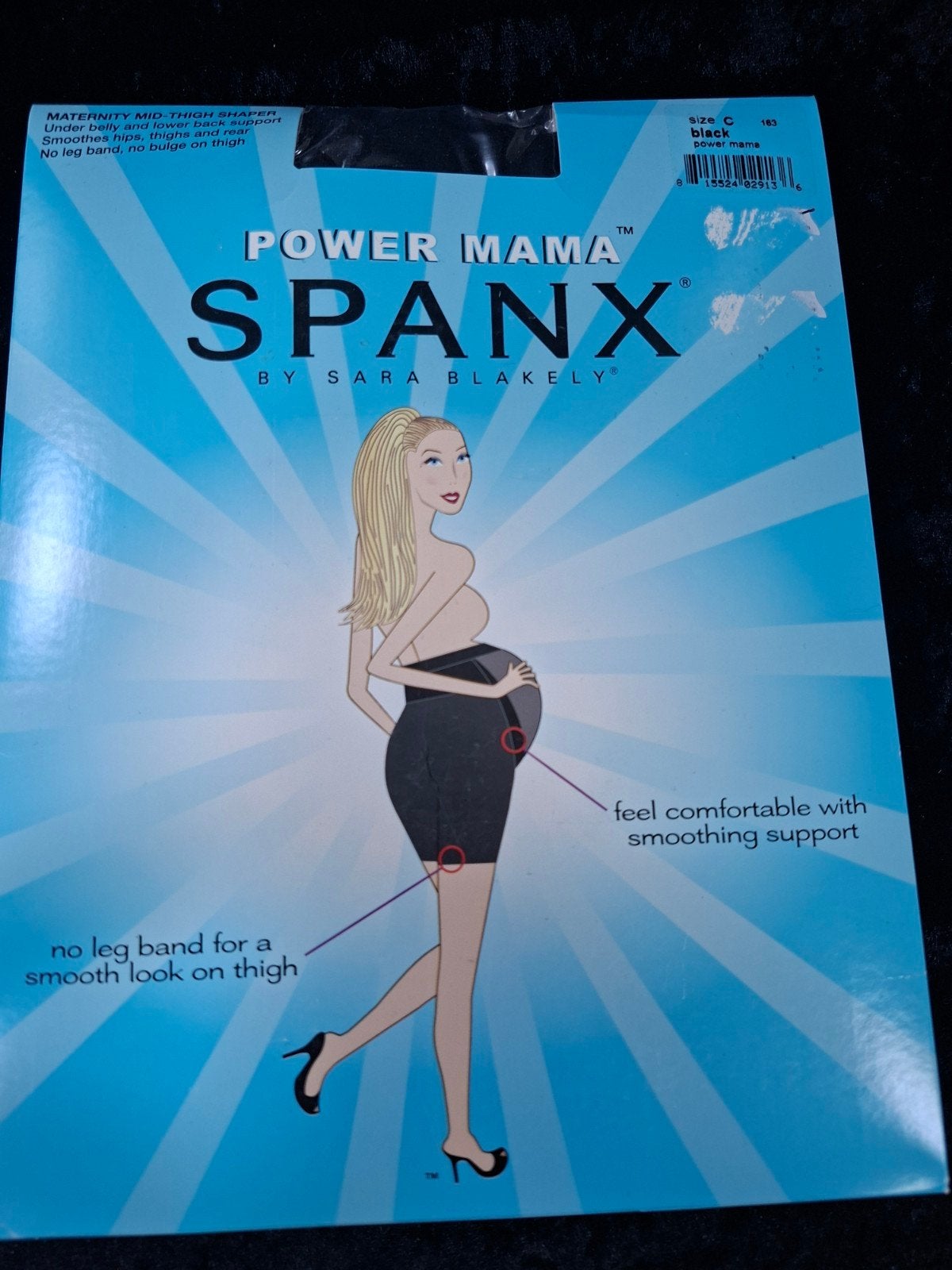 Spanx Power Mama Zwangerschapsbroekje Maat C Zwart, Maat 38/40 (M), Zwart, Nieuw, Ophalen of Verzenden