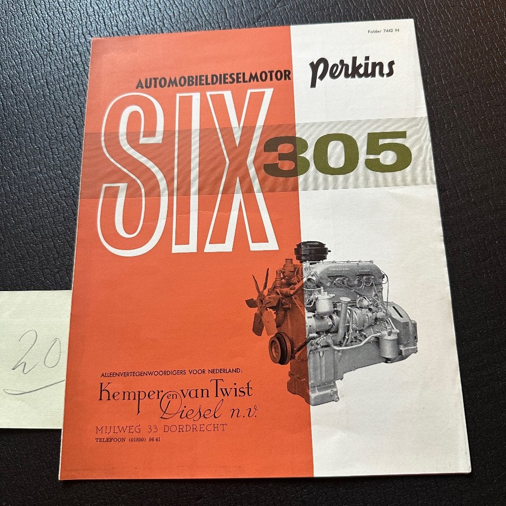 #20) PERKINS Six 305 - 1960 - Automobiel-dieselmotor, Verzenden, Gelezen, Overige merken