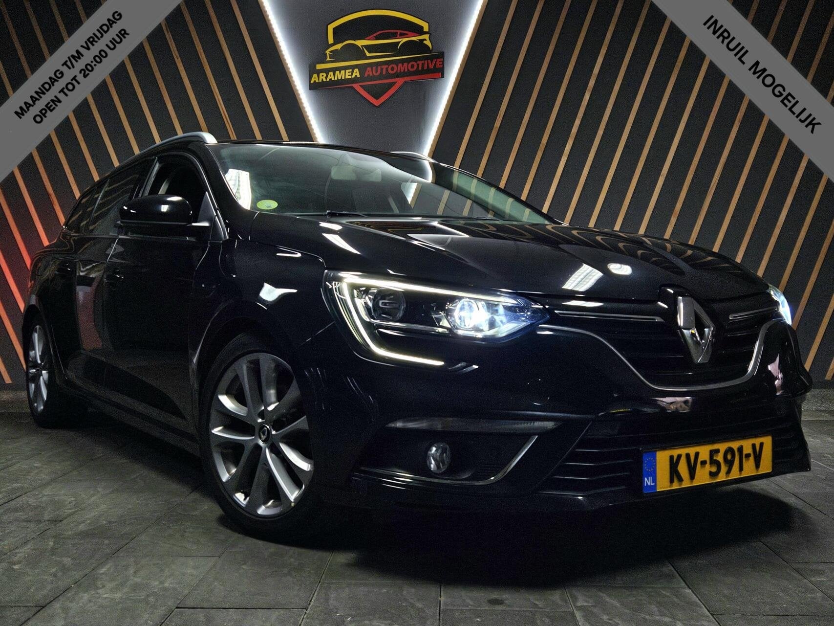 Renault Megane SW 1.5d Stoelverwarming|LED|Trekhaak|Parkeer, Auto's, Voorwielaandrijving, Gebruikt, 4 cilinders, Zwart