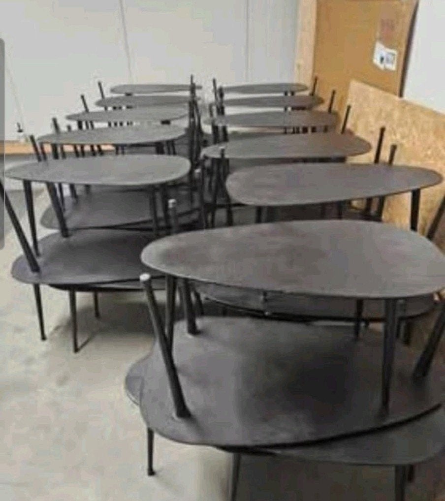 Partij salontafels 10 stuks nieuw staal, Ophalen, Nieuw, 50 tot 100 cm, Minder dan 50 cm