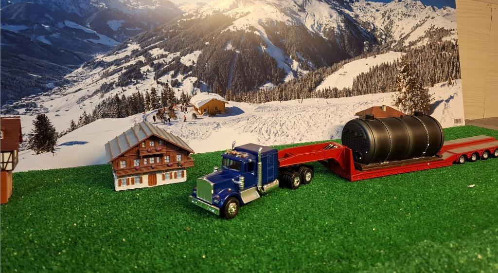 Kenworth (Corgi) met deeploader, Overige merken, Groter dan 1:32, Nieuw, Ophalen of Verzenden