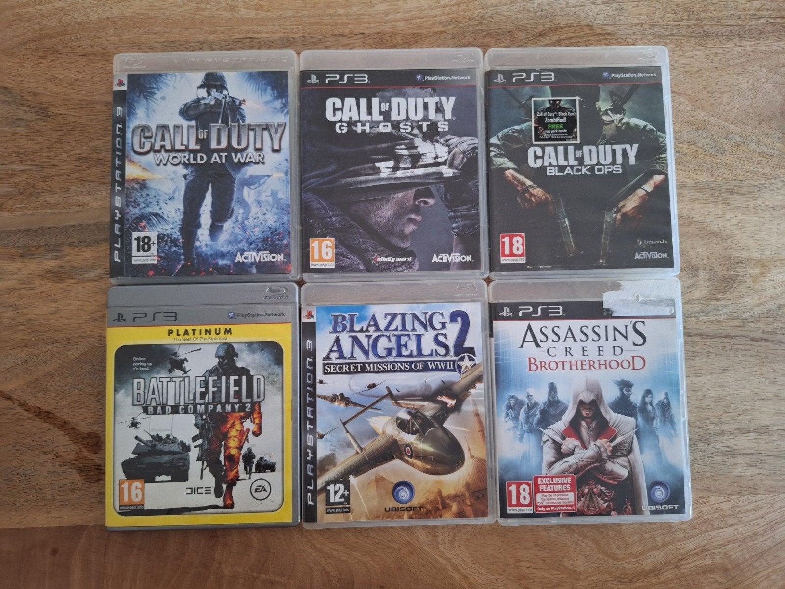 PS3 Games Bundel: Call of Duty, Battlefield, Assassin's Cree, Gebruikt, Vanaf 18 jaar, Shooter, 1 speler