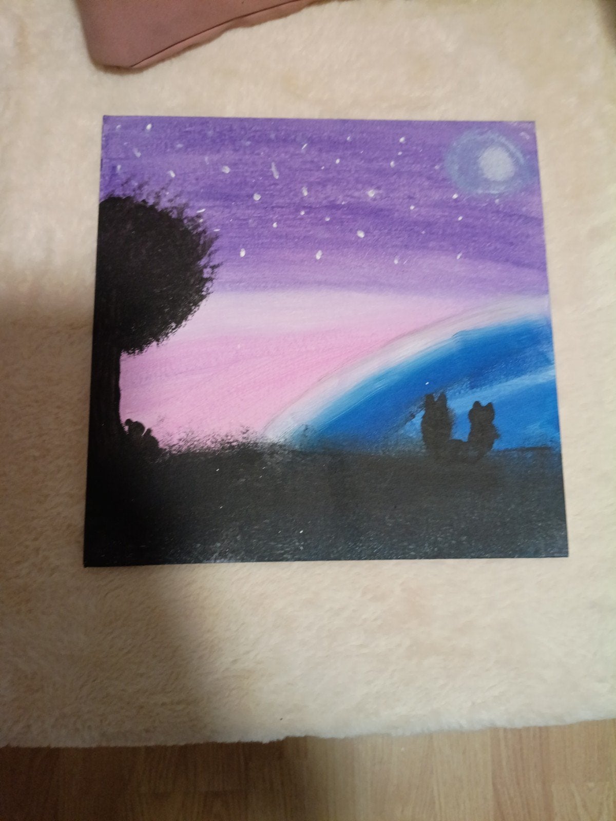 hobby beginner Schilderij, Ophalen, Papier/karton, Handgeschilderd, Landschap