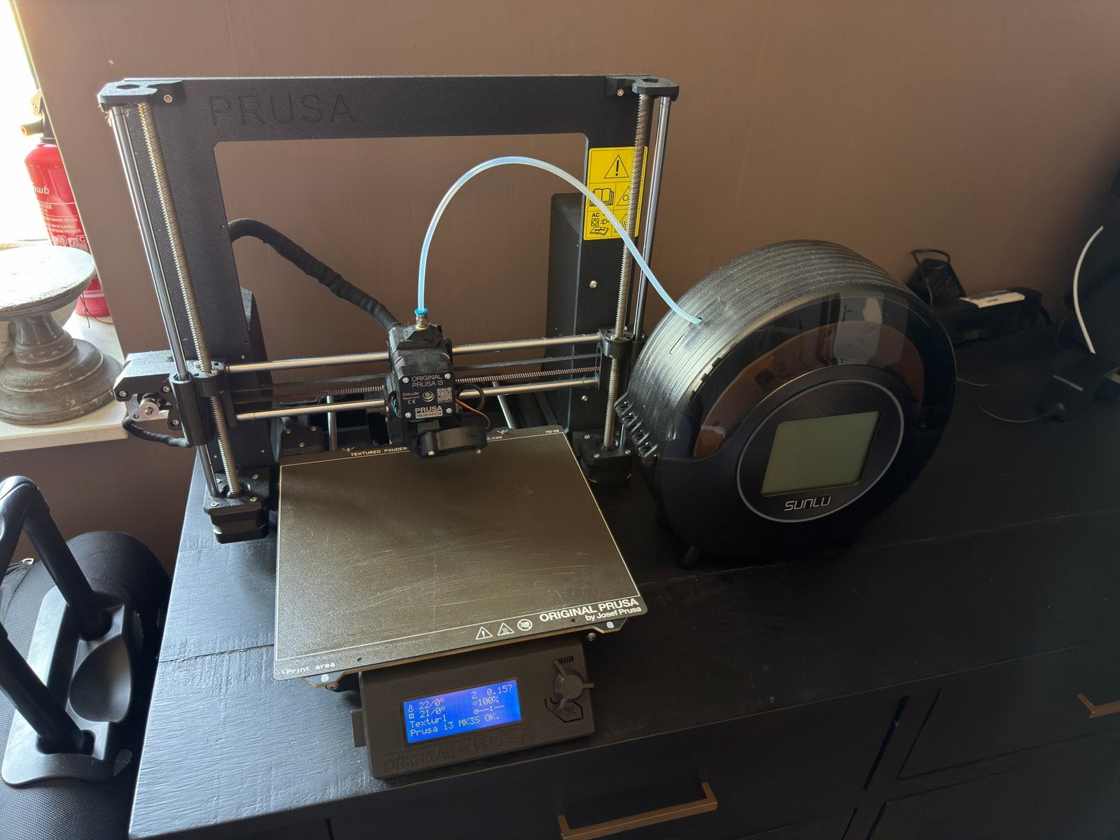 Prusa MK3S+ met veel accessoires, Computers en Software, 3D Printers, Ophalen, Gebruikt, Filament