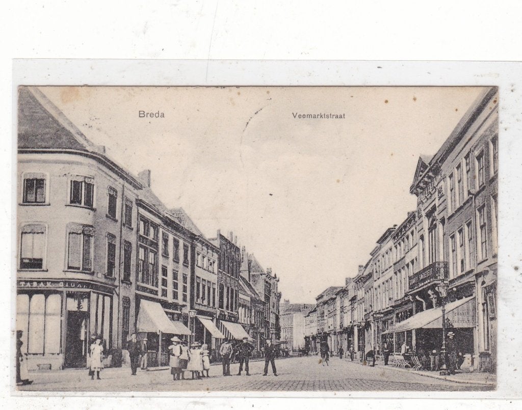Breda-Veemarktstraat 1908, Verzenden, Voor 1920, Gelopen, Noord-Brabant
