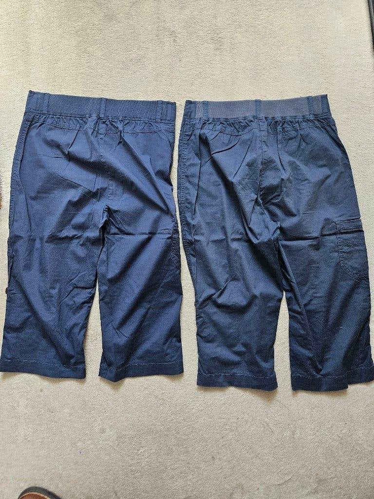 Capri broek 1 nieuwe en 1 gedragen kan ook als korte broek g, Blauw, Nieuw, Ophalen of Verzenden, Maat 36 (S)