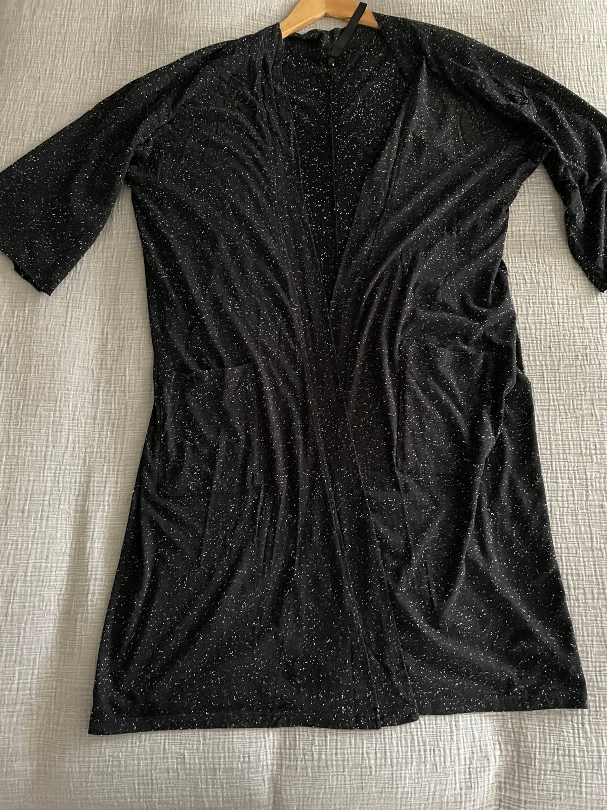 10Days Kimono Vest Zwart met Witte Spikkels Maat M, Ophalen of Verzenden, Zo goed als nieuw, Maat 38/40 (M), Zwart