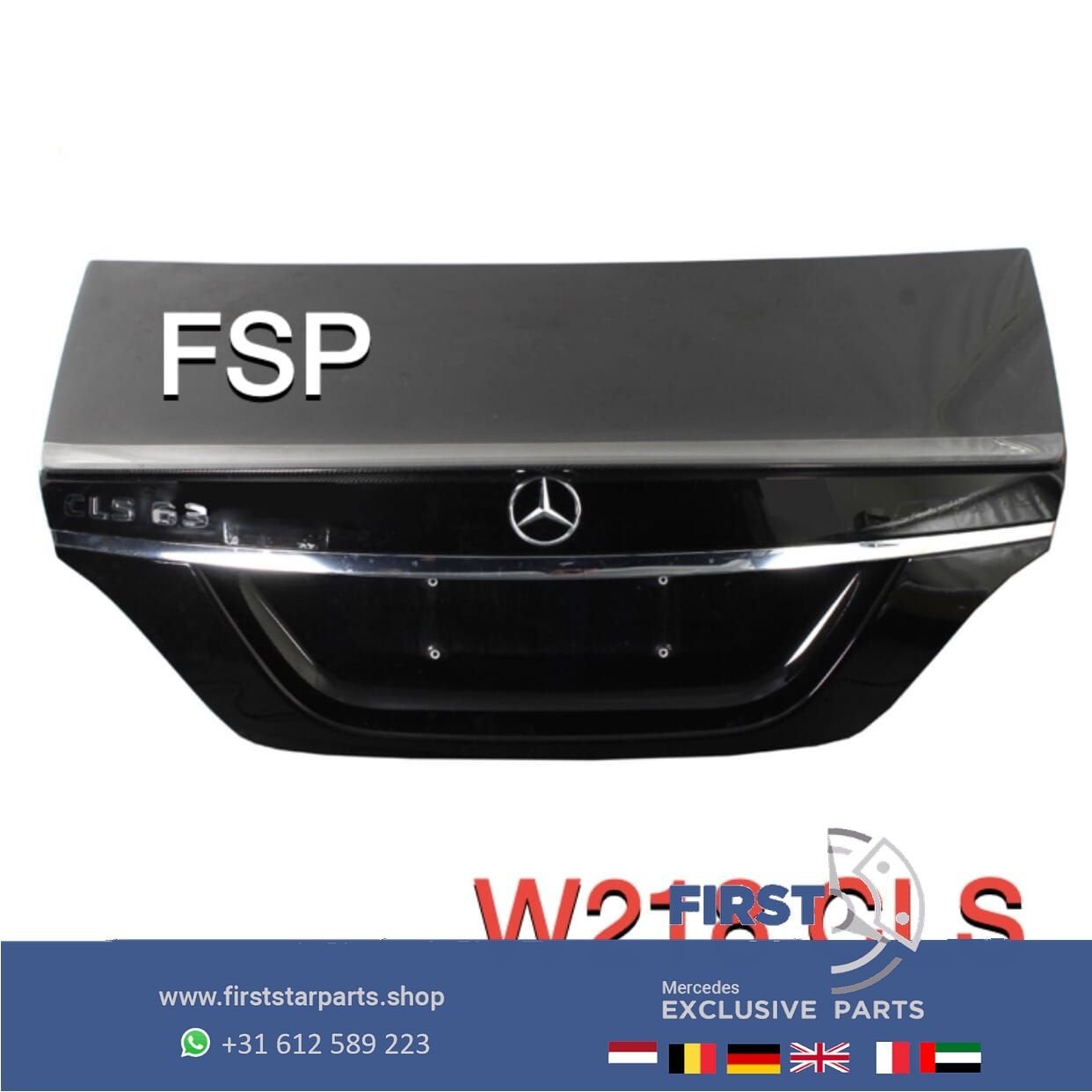 W218 CLS Facelift Achterklep + camera Mercedes grijs koffer, Gebruikt, Ophalen of Verzenden, Achter, -
