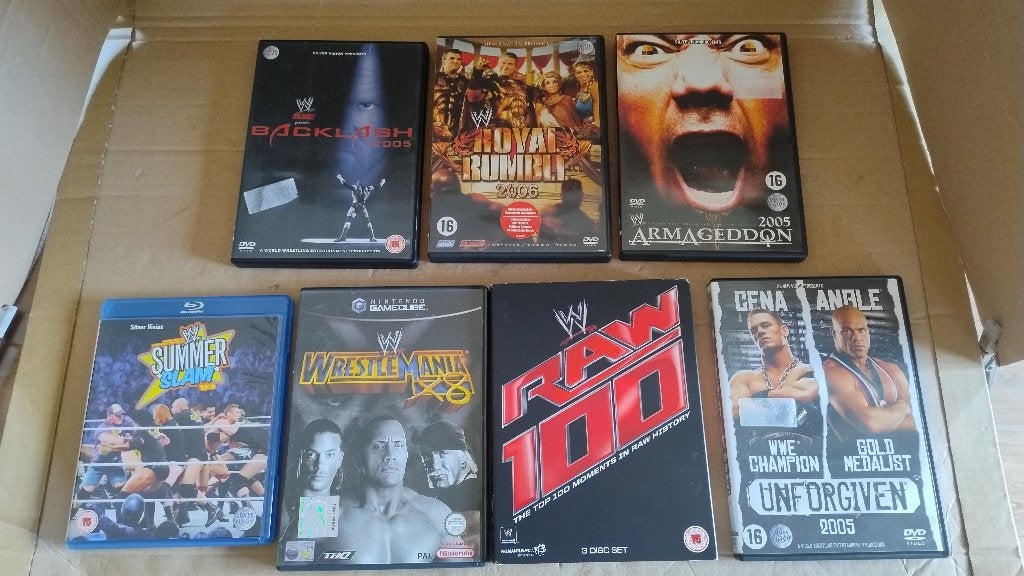 Collectie WWE American Wrestling SuperSlam DVD's + bluray's, Vechtsport, Alle leeftijden, Engels, Ophalen of Verzenden