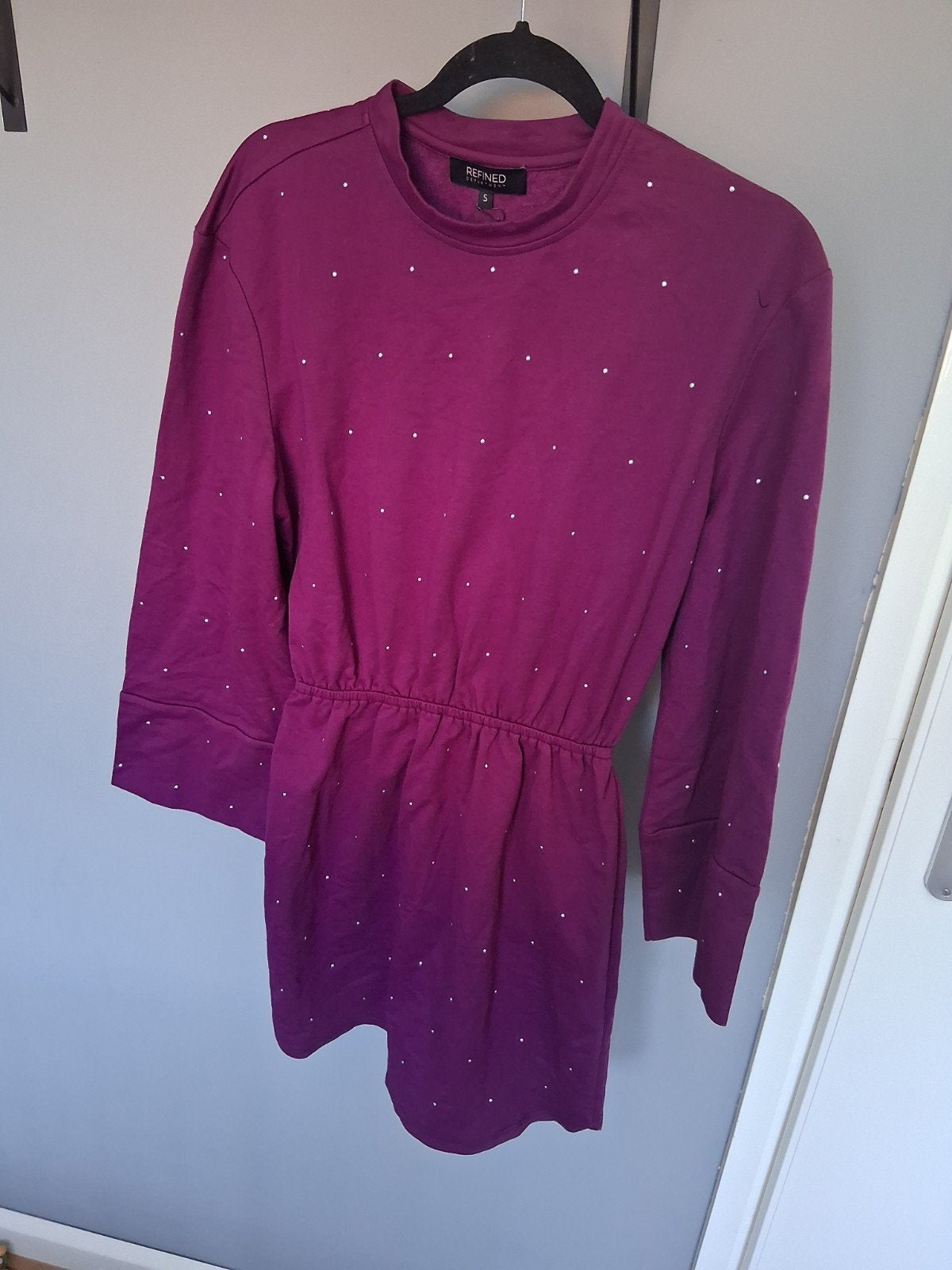 Refined Department Jurkje Maat S met Strass Steentjes, Paars, Ophalen of Verzenden, Maat 36 (S), Gedragen