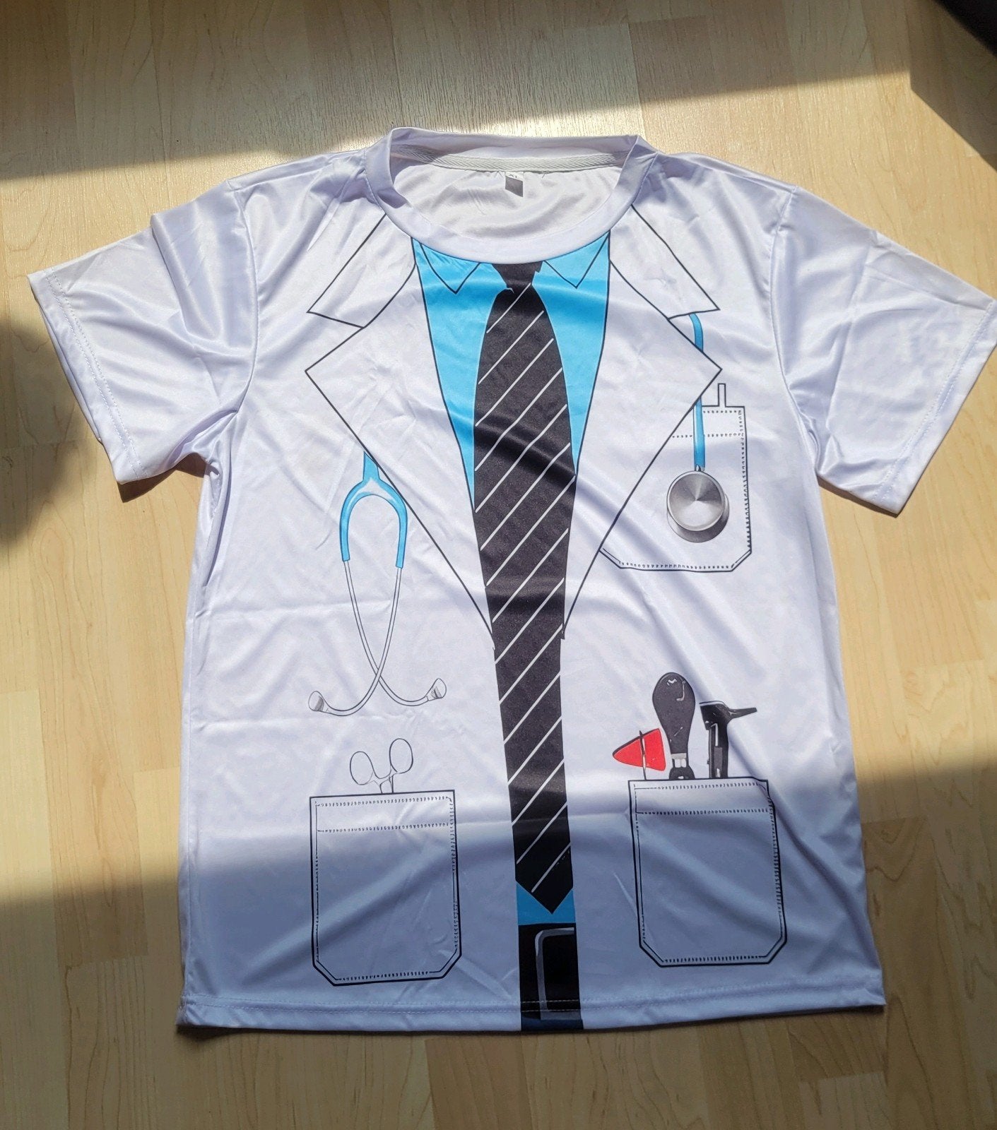 Dokter/Verpleger T-shirt Maat M - Carnaval/Verkleedfeest, Maat 38/40 (M), Carnaval, Ophalen of Verzenden, Zo goed als nieuw