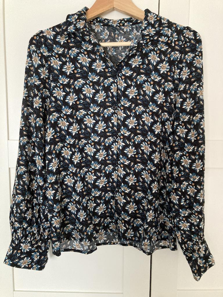 Zwarte blouse Costes pofmouwen, Kleding | Dames, Zwart, Ophalen of Verzenden, Zo goed als nieuw, Costes