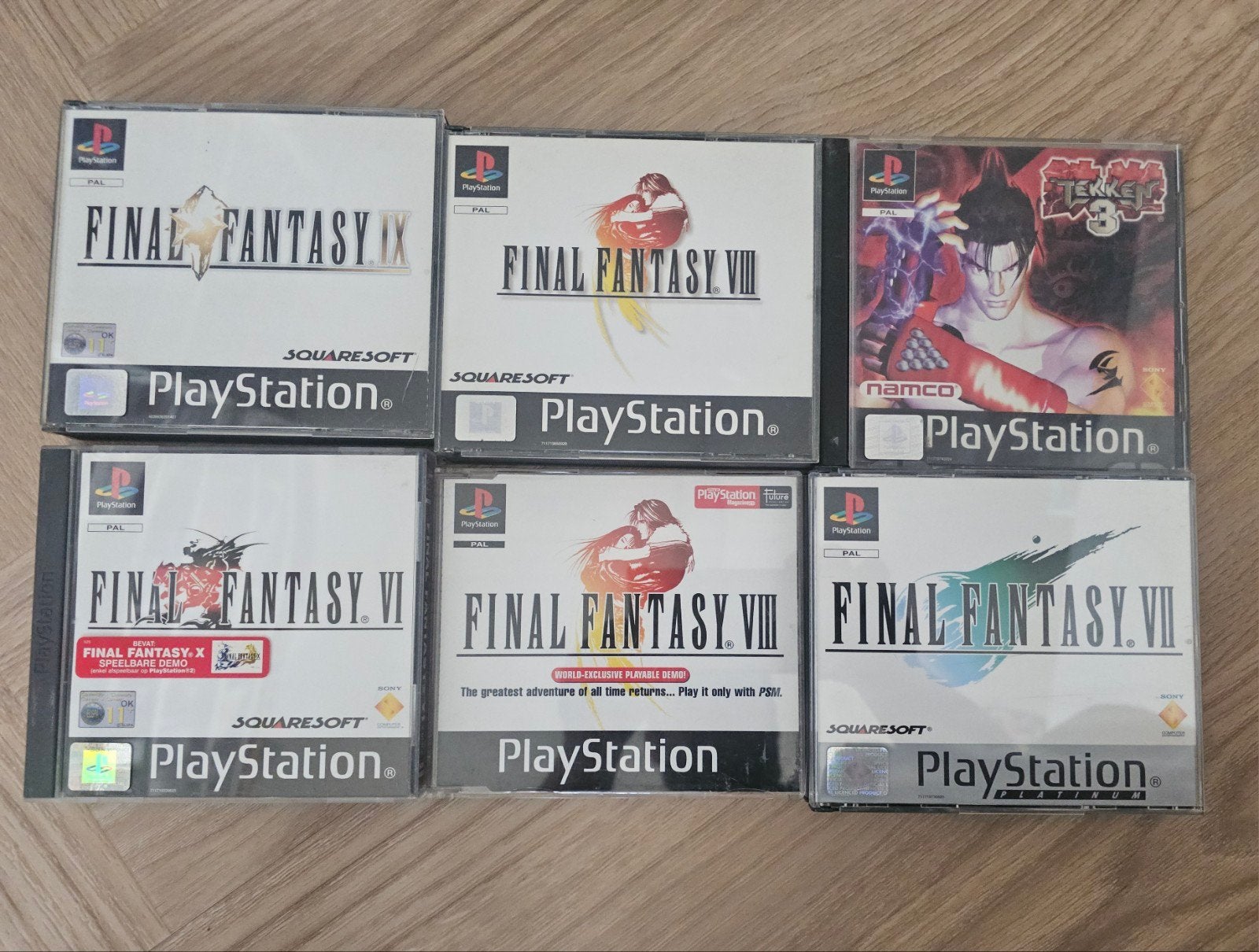 Final Fantasy Collectie + Tekken PS1, Ophalen, Vechten, 1 speler, Zo goed als nieuw