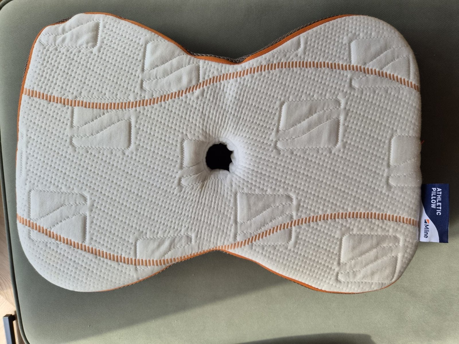 Mline Athletic Pillow - Ergonomisch Hoofdkussen, Overige merken, Wit, Afneembare hoes, Hoofdkussen