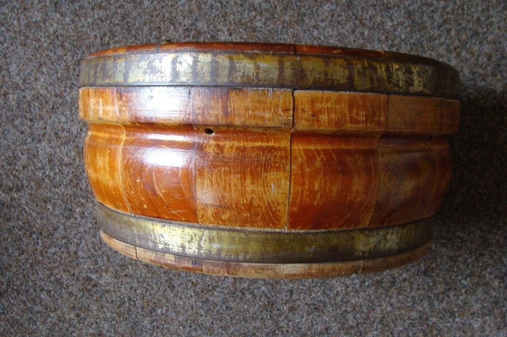 Antieke houten kom/schaal - Diameter 38 cm, Hoogte 18 cm, Antiek en Kunst, Ophalen
