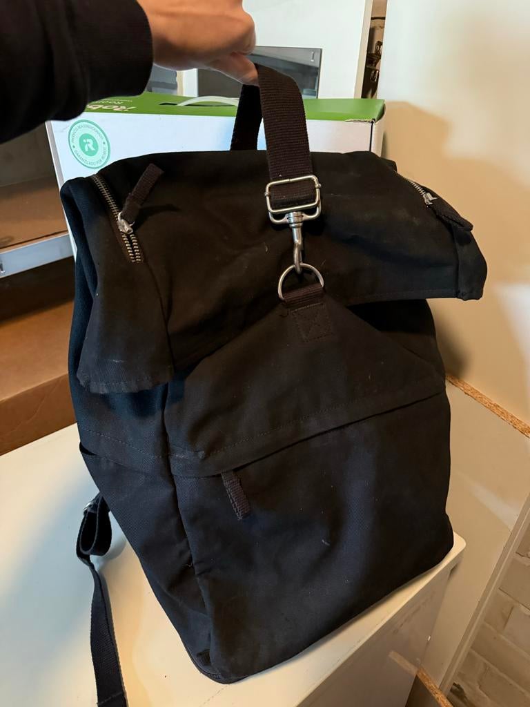 Zwarte IKEA Rugzak - Ruim en Praktisch, Gebruikt, 25 tot 40 cm, Ophalen of Verzenden, Overige merken