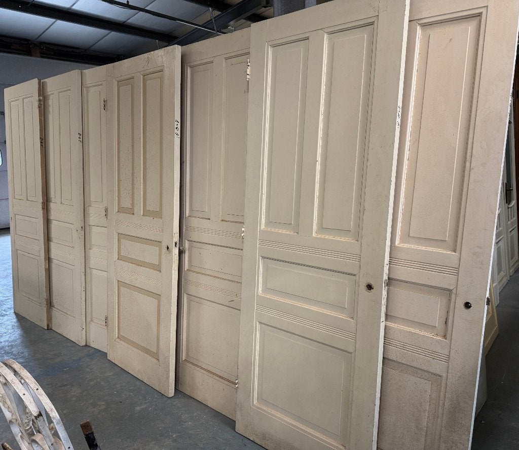 Serie antieke paneel deuren 7 stuks., Ophalen
