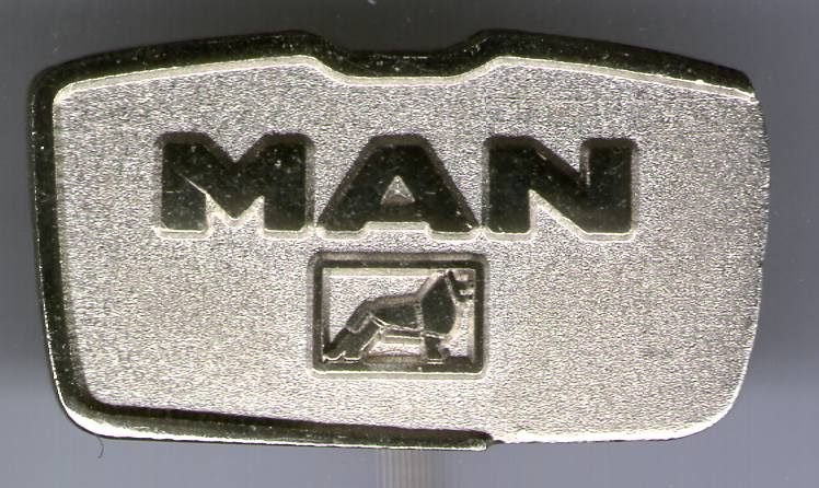 M.A.N. MAN zilverkleurig vrachtwagen speldje ( E_034 ), Verzenden, Zo goed als nieuw, Transport, Speldje of Pin