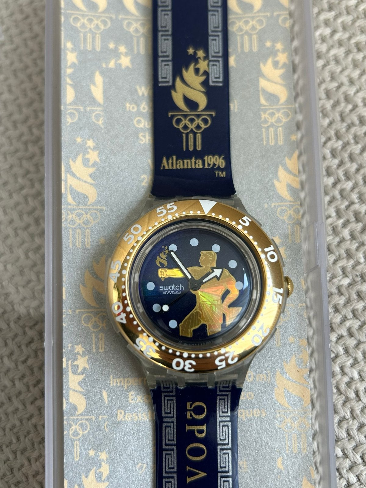 Swatch Scuba 200 Atlanta 1996 Olympische Spelen Horloge, Kunststof, Polshorloge, Swatch, Nieuw