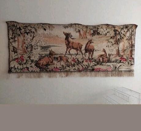 Vintage wandkleed jaren 60 70, Antiek en Kunst, Ophalen of Verzenden