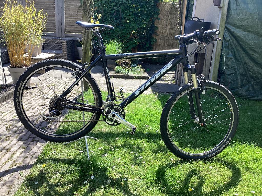 Stevens mountainbike, Gebruikt, Velgrem, 49 tot 53 cm, Meer dan 20 versnellingen