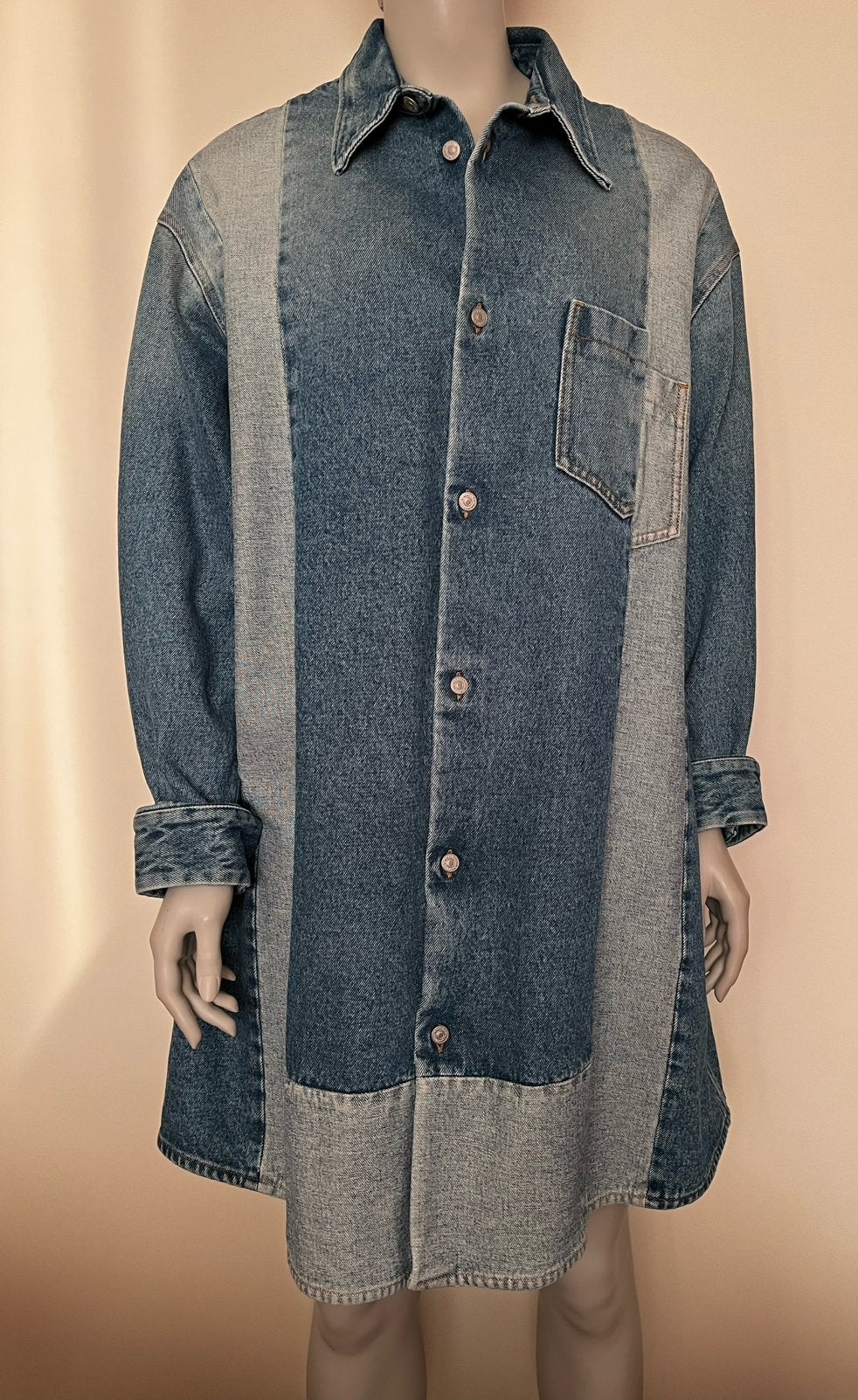 MM6 Maison Margiela denim blouse jurk / jas (NIEUW!), Maat 42/44 (L), Nieuw, Knielengte, Verzenden