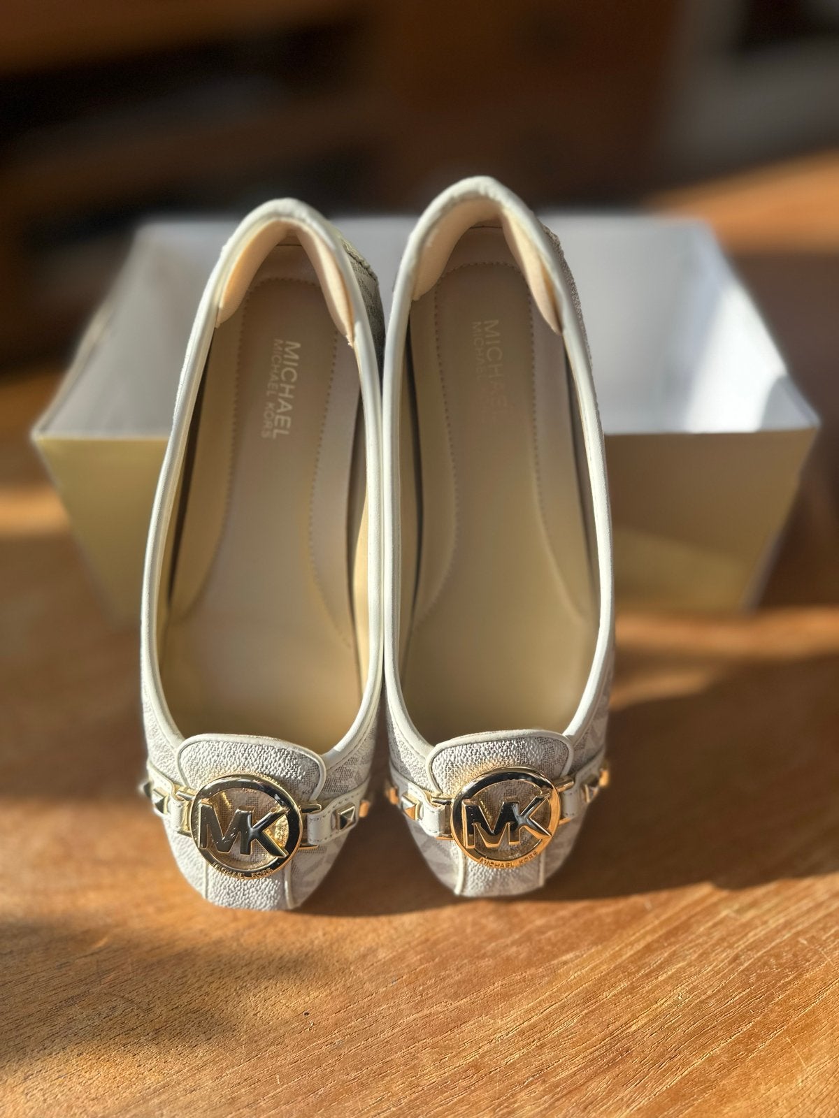 Michael Kors Ballerina's - Zo goed als nieuw, Verzenden, Beige, Onbekend, Mk