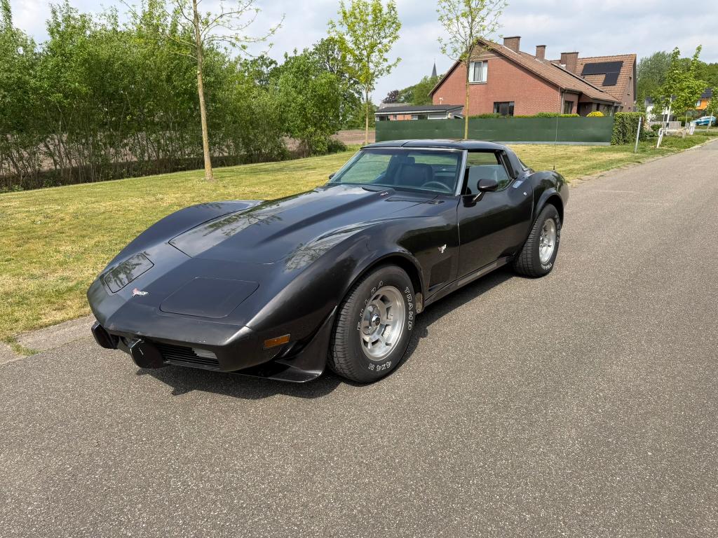 CORVETTE C3 454 big block (1978), Auto's, Oldtimers, Particulier, Open dak, Radio, Chevrolet, Benzine, Coupé, Automaat, Bruin