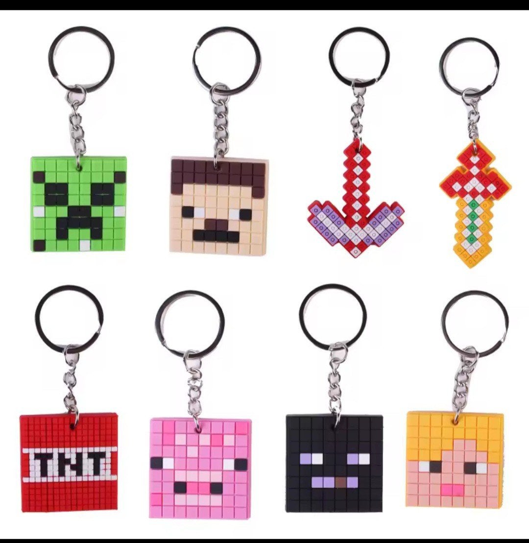 Nieuwe set Minecraft sleutelhangers, Ophalen, Nieuw, Overige typen