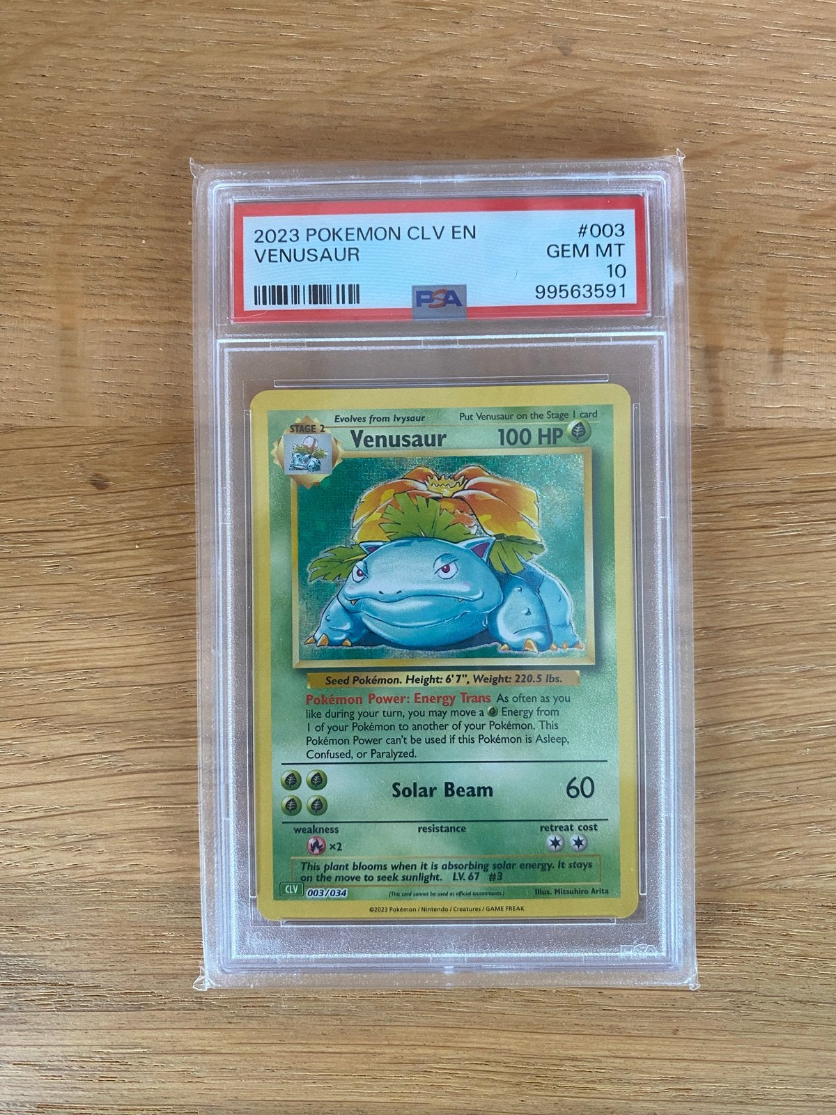 Pokemon Venusaur CLV EN #003 GEM MT PSA 10, Ophalen of Verzenden, Nieuw, Losse kaart