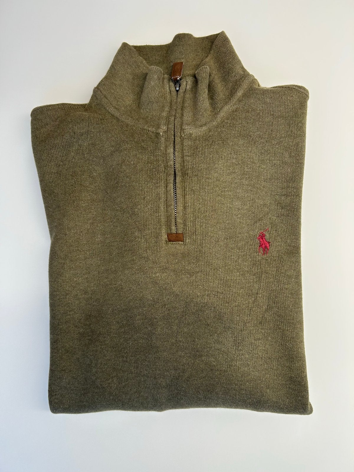 Polo Ralph Lauren Quarterzip - Small - 100% Katoen, Ophalen of Verzenden, Zo goed als nieuw, Maat 46 (S) of kleiner, Groen