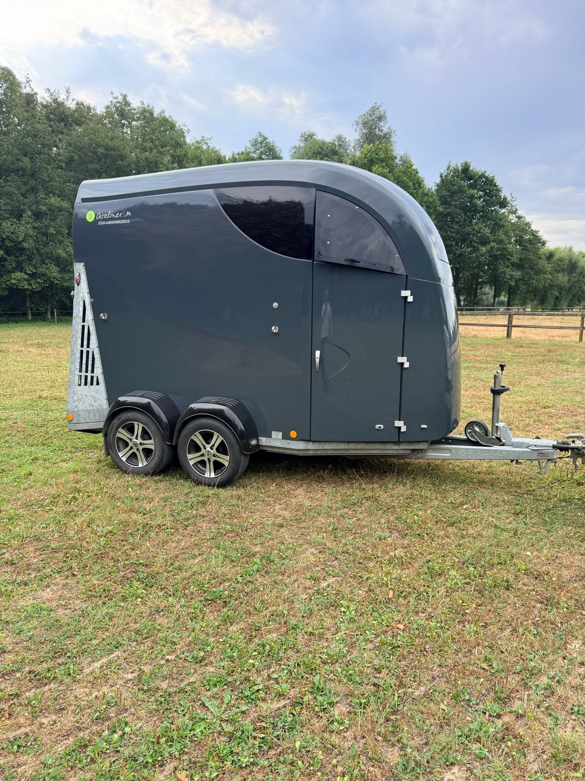 Bücker 2 Paardstrailer - Zo goed als nieuw (marge), Ophalen, Zo goed als nieuw, Aluminium, 2-paards trailer