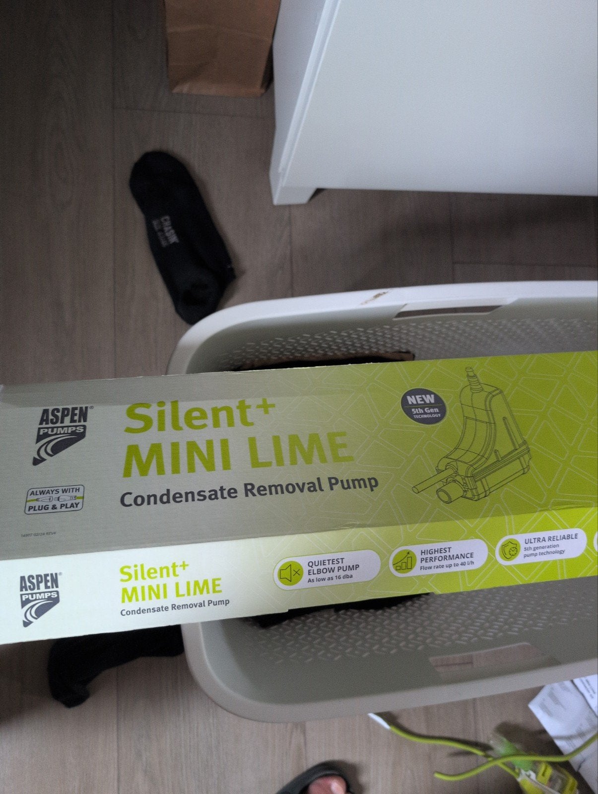 Aspen Silent+ Mini Lime gootstukken, Witgoed en Apparatuur, Airco's, Minder dan 60 m³, Nieuw, Ophalen of Verzenden, Wandairco