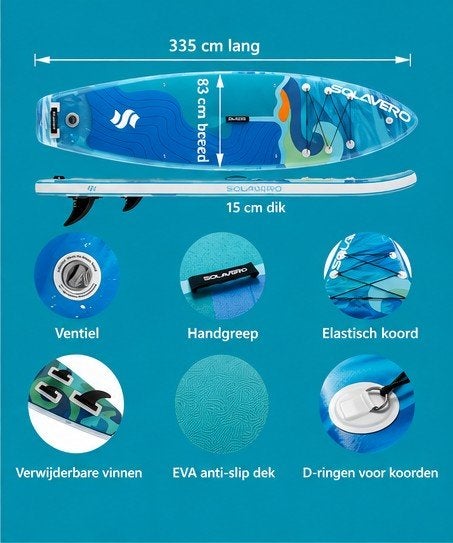 Nieuwe Inflatable SUP board SUP plank, Watersport en Boten, Suppen, Ophalen of Verzenden, Nieuw, SUP-boards