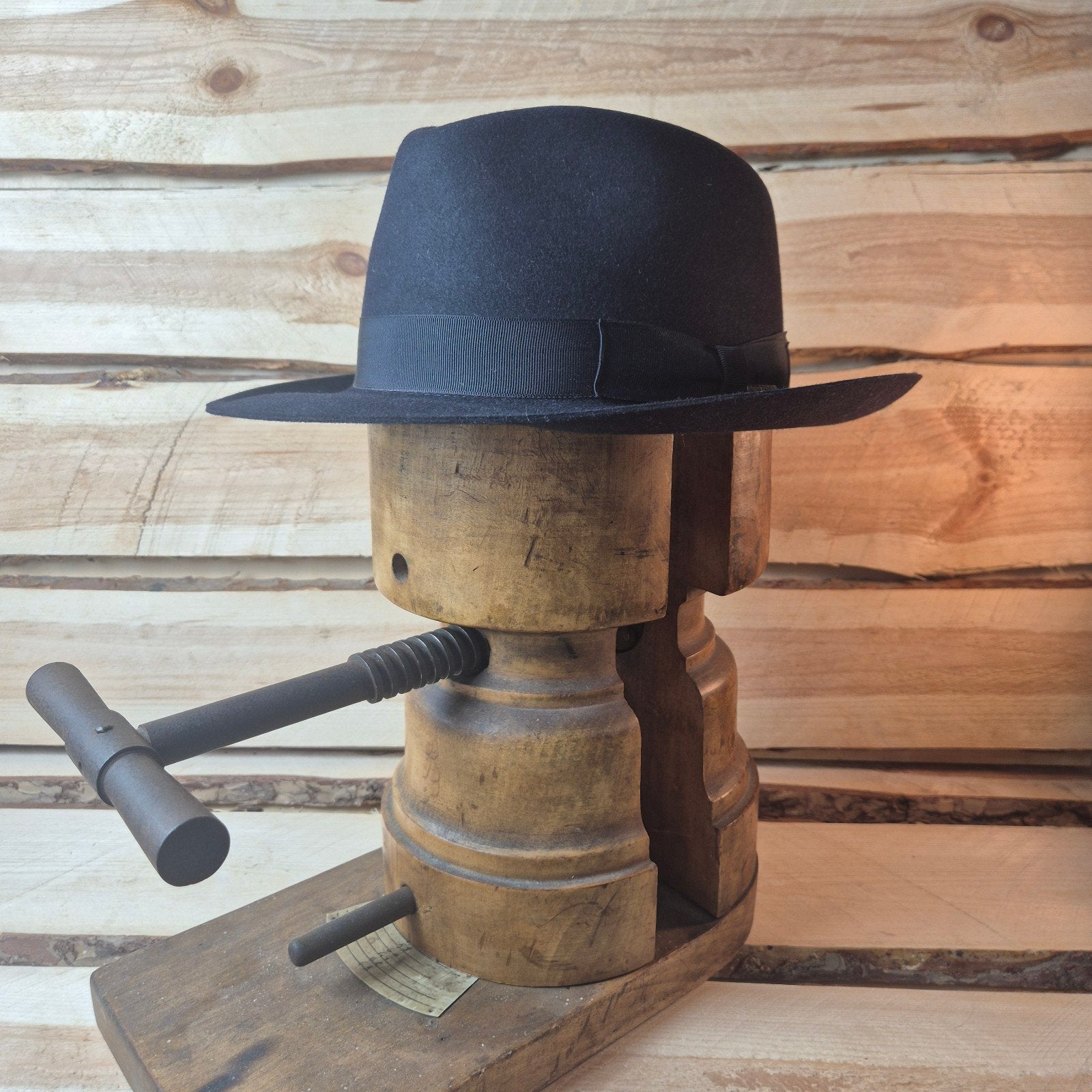 Stetson Classic Fedora - Furfelt - Black - Size 56 - Mafia, Kleding | Heren, Hoeden en Petten, Stetson, Hoed, Nieuw, Ophalen of Verzenden