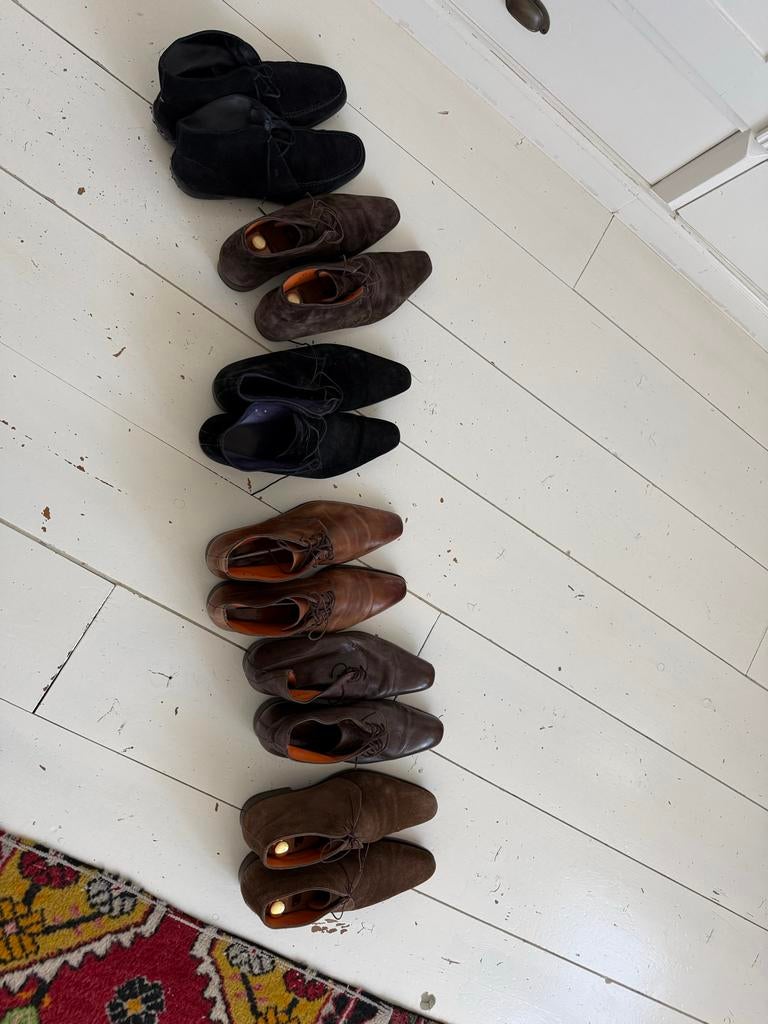 Santoni heren 375 euro alles bij elkaar !!!!!, Overige kleuren, Ophalen of Verzenden, Gedragen, Veterschoenen