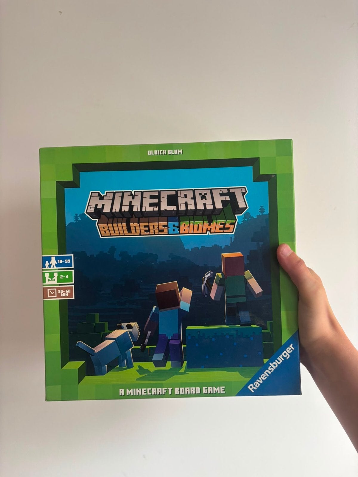 Minecraft Builders & Biomes Bordspel Ravensburger, Drie of vier spelers, Ophalen of Verzenden, Zo goed als nieuw