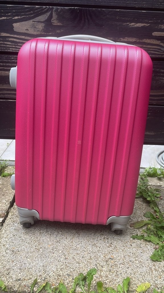 Bijna nieuw! Decent Handbagage Koffer / Trolley –  Roze, Sieraden, Tassen en Uiterlijk, 50 tot 60 cm, Hard kunststof, Ophalen of Verzenden
