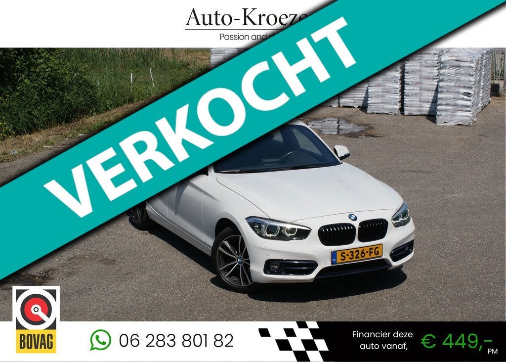 BMW 1-serie 118i Edition M Sport Shadow High Executive | Nav, Gebruikt, Wit, Bedrijf, 650 kg