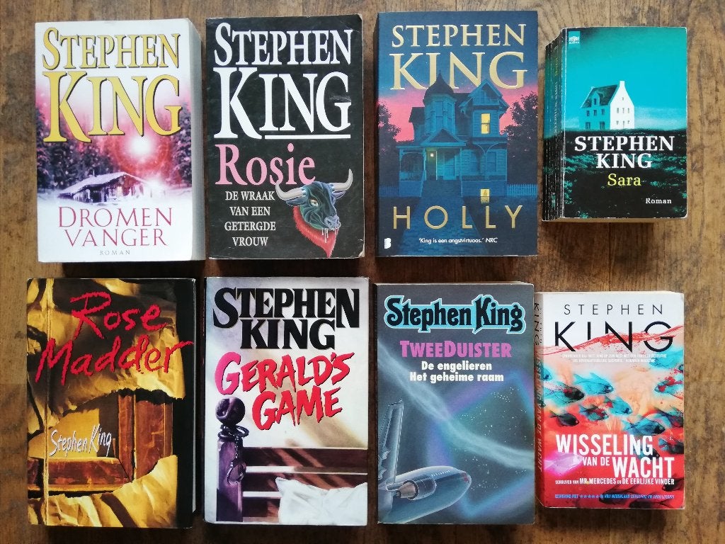 Stephen King: de Shining; Bezeten stad; Holly; Rosie; Sara, Boeken, Ophalen of Verzenden, Zo goed als nieuw, Stephen King; Thomas Harris; Richard House; Anthony Bruno