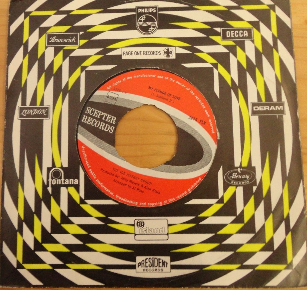 The Joe Jeffrey Group > My pledge of love, Ophalen of Verzenden, Gebruikt, 7 inch, Pop